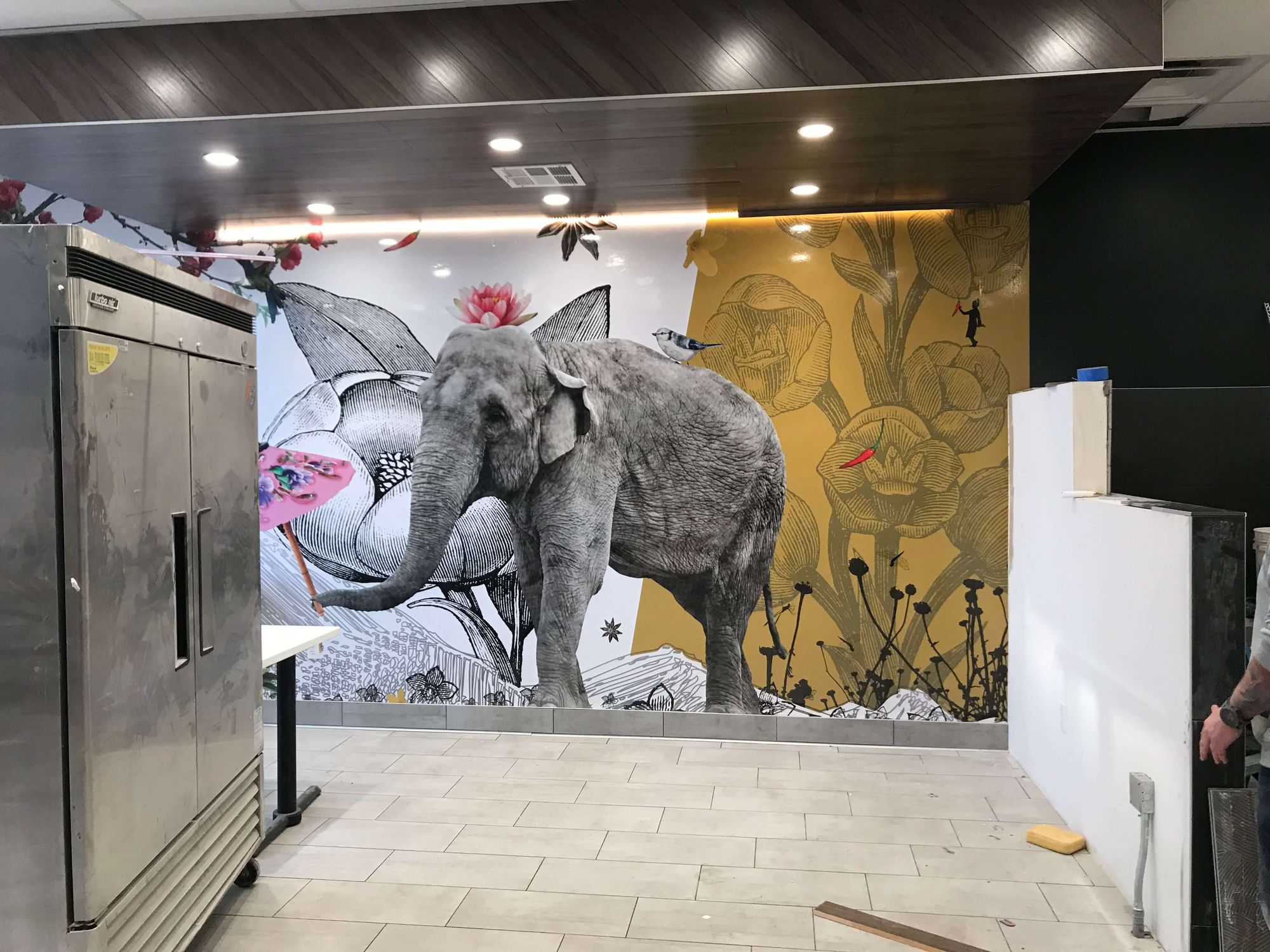 Restaurant tenant improvement dining room by Cardo Construction in Las Vegas