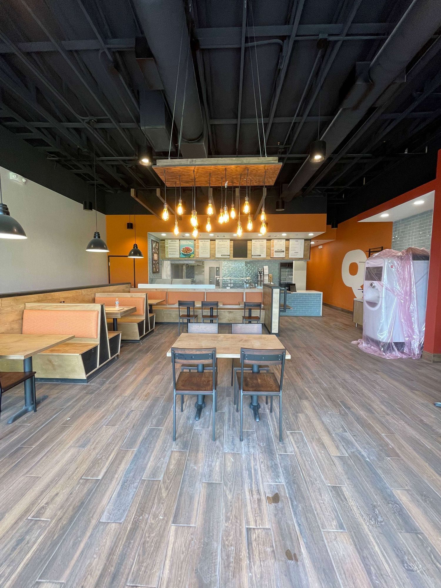 Finished restaurant tenant improvement