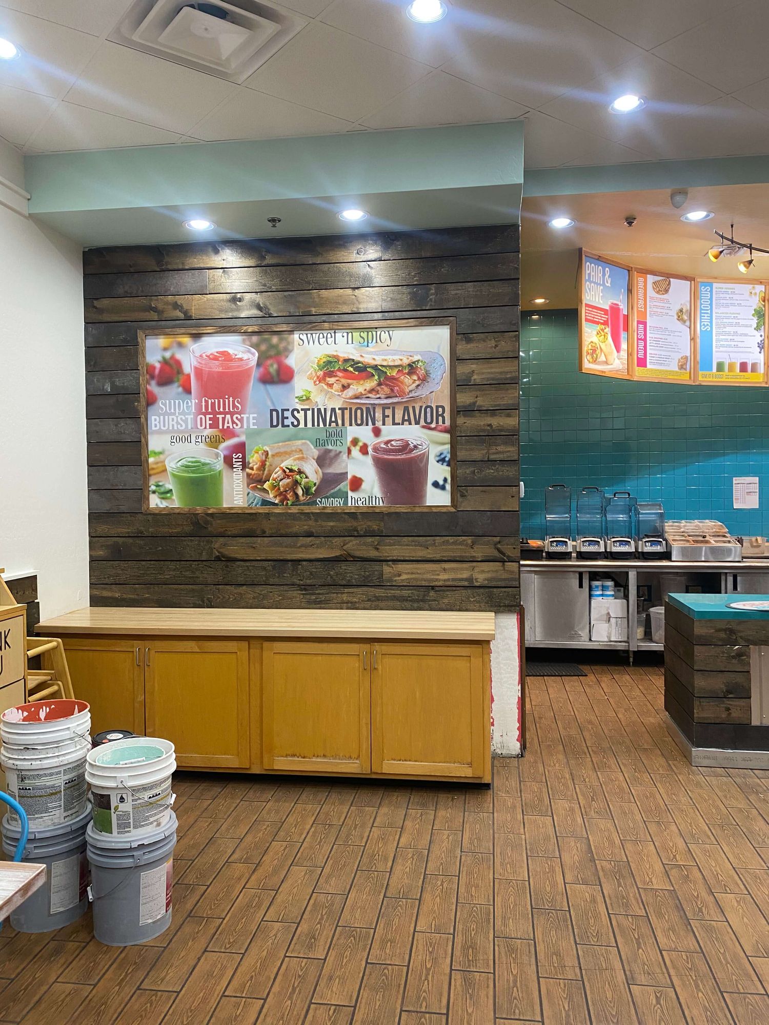 Tropical Smoothie Cafe franchise build-out by Cardo Construction in Las Vegas